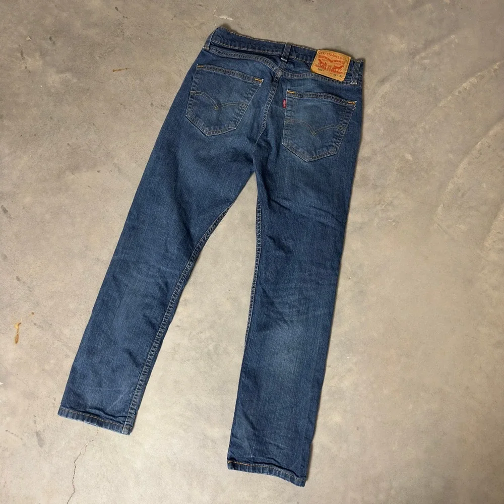 Levi's 502 Taper Jeans Mens 28x30 Blue Denim Streetwear Casual Baggy Pants